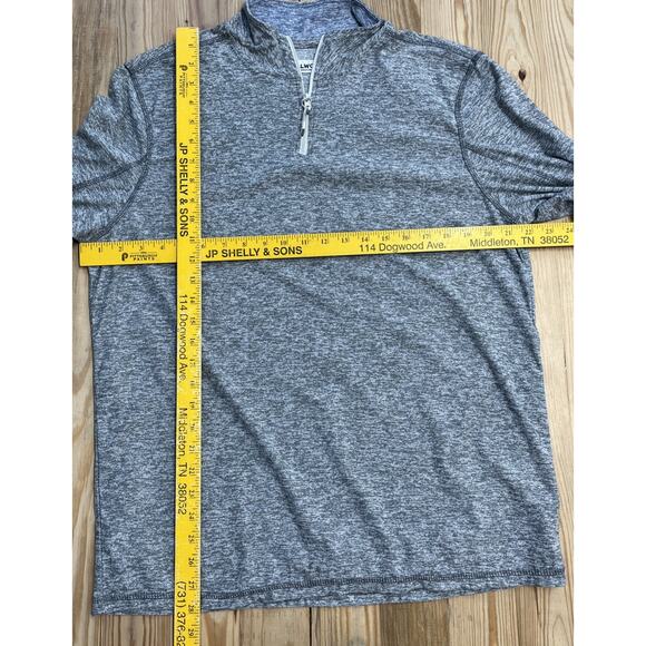 Tallwoods Shirt Mens L 1/4 Zip Long Sleeve Premium Lifestyle Lightweight - Picture 7 of 8
